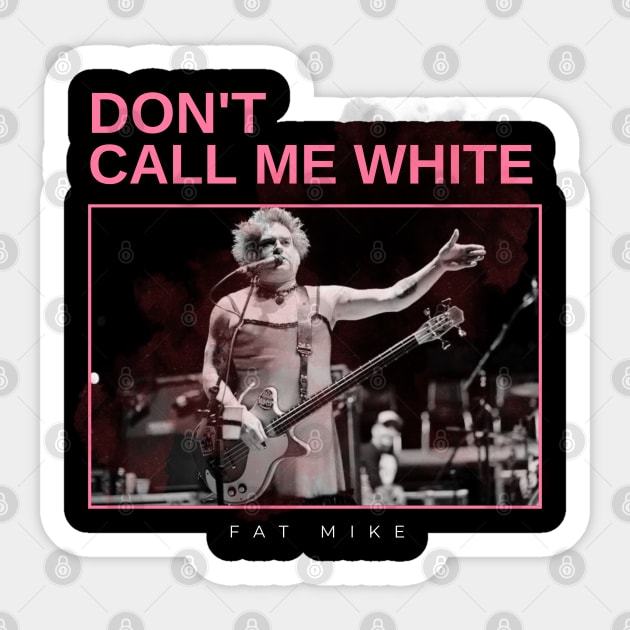 dont call me white - vintage minimalism Sticker by sagitaerniart